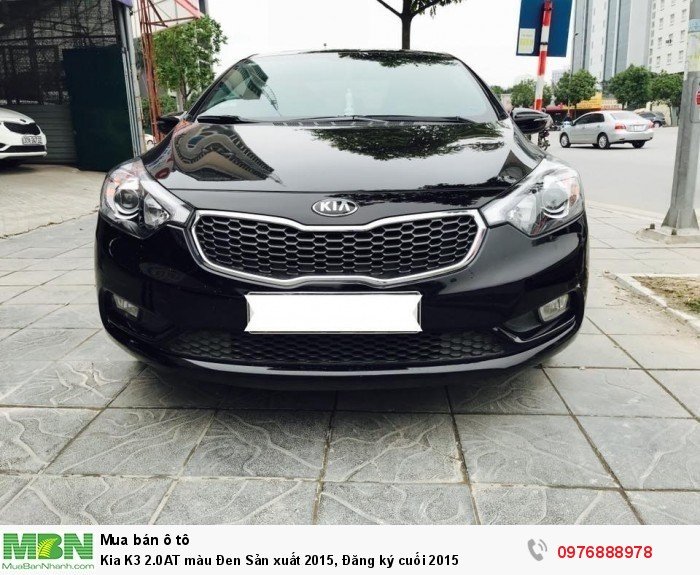 Kia K3 2.0AT màu Đen Sản xuất 2015, Đăng ký cuối 2015