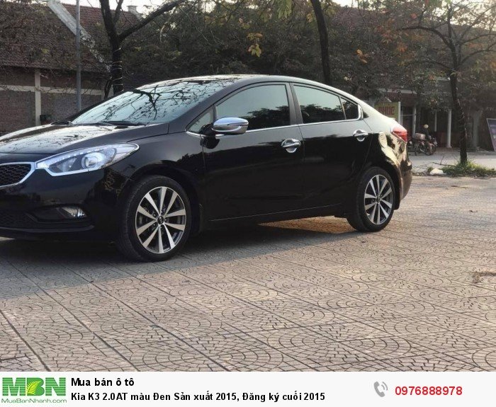 Kia K3 2.0AT màu Đen Sản xuất 2015, Đăng ký cuối 2015