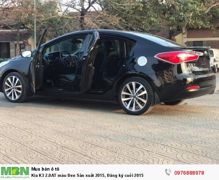 Kia K3 2.0AT màu Đen Sản xuất 2015, Đăng ký cuối 2015
