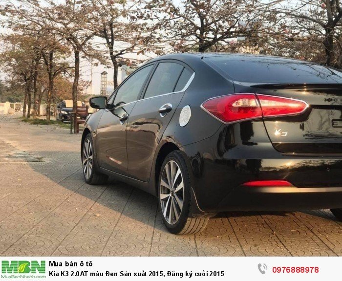 Kia K3 2.0AT màu Đen Sản xuất 2015, Đăng ký cuối 2015