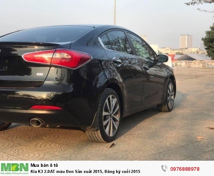 Kia K3 2.0AT màu Đen Sản xuất 2015, Đăng ký cuối 2015