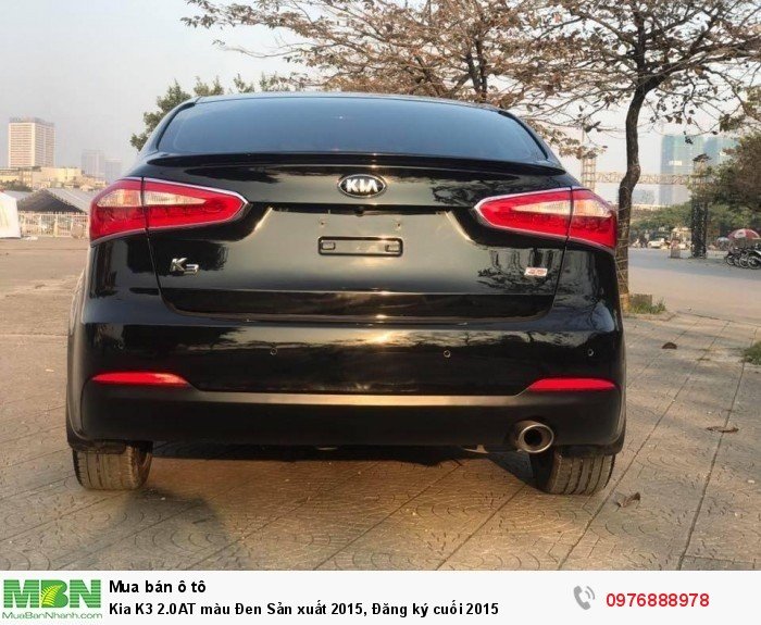 Kia K3 2.0AT màu Đen Sản xuất 2015, Đăng ký cuối 2015