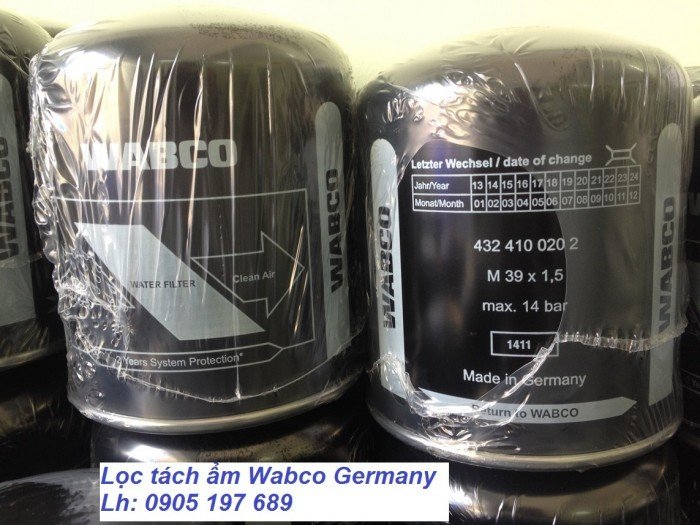 Lọc tách nước khí nén Wabco - sx tại Gem