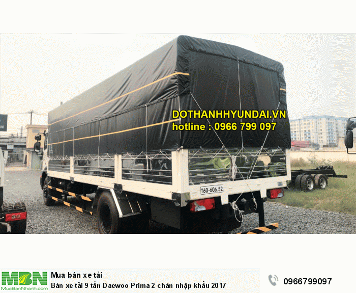 Bán xe tải 9 tấn Daewoo Prima 2 chân nhập khẩu 2017