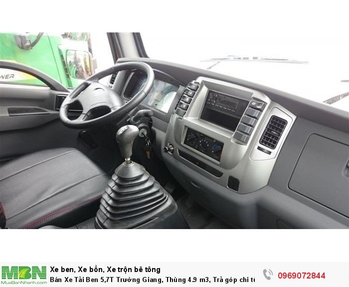 Bán Xe Tải Ben 5,7T Trường Giang, Thùng 4.9 m3, Trả góp chi từ 119tr, Giao xe ngay