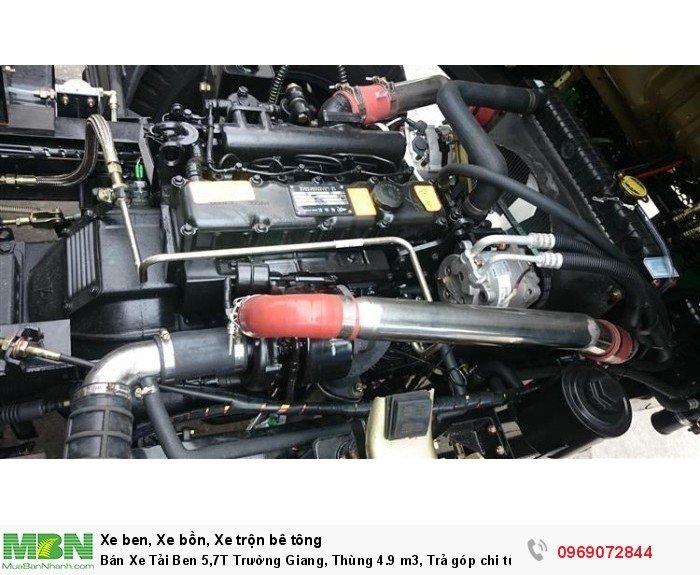Bán Xe Tải Ben 5,7T Trường Giang, Thùng 4.9 m3, Trả góp chi từ 119tr, Giao xe ngay