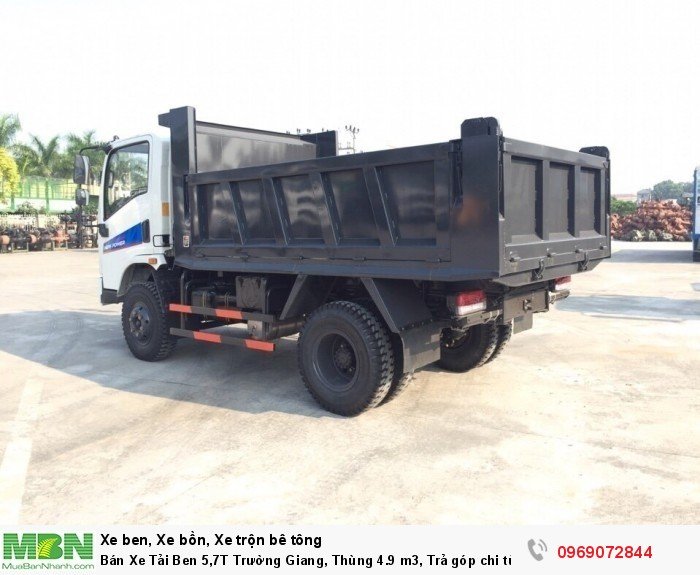 Bán Xe Tải Ben 5,7T Trường Giang, Thùng 4.9 m3, Trả góp chi từ 119tr, Giao xe ngay