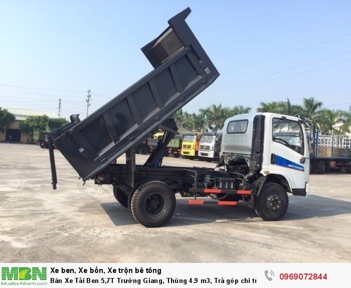 Bán Xe Tải Ben 5,7T Trường Giang, Thùng 4.9 m3, Trả góp chi từ 119tr, Giao xe ngay