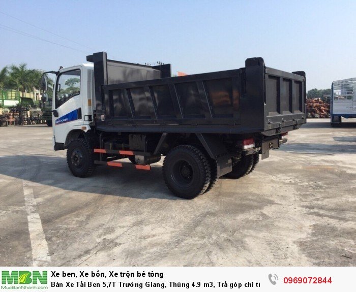 Bán Xe Tải Ben 5,7T Trường Giang, Thùng 4.9 m3, Trả góp chi từ 119tr, Giao xe ngay