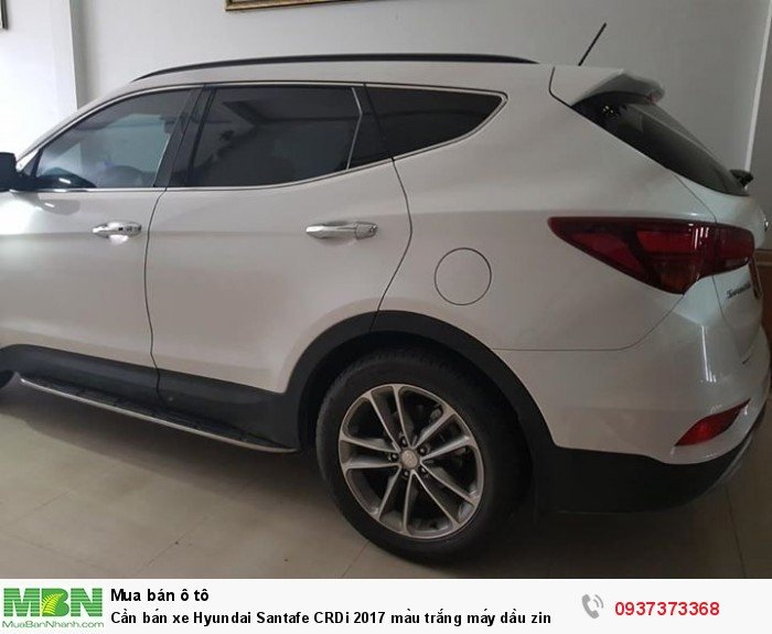 Cần bán xe Hyundai Santafe CRDi 2017 màu trắng máy dầu zin - Quang ...