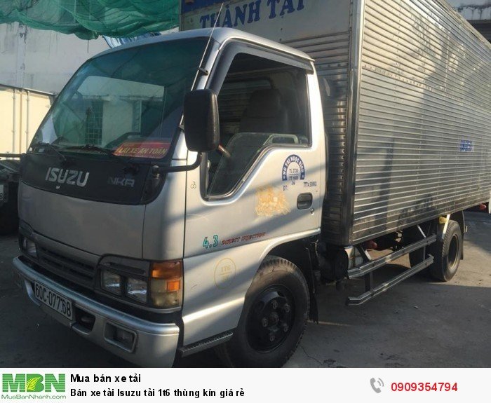 Bán xe tải Isuzu tải 1t6 thùng kín giá rẻ