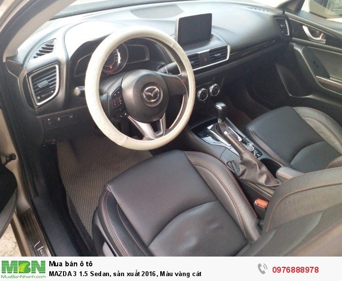 MAZDA 3 1.5 Sedan, sản xuất 2016, Màu vàng cát