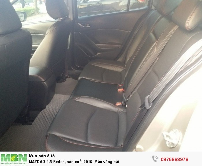 MAZDA 3 1.5 Sedan, sản xuất 2016, Màu vàng cát