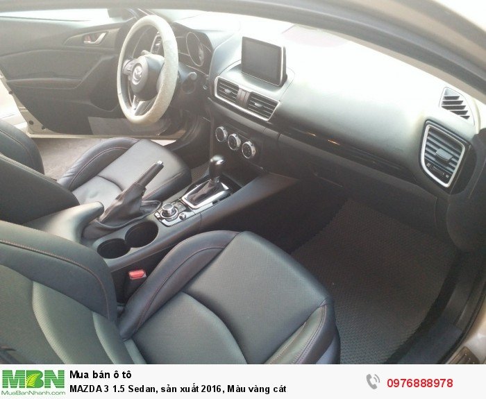 MAZDA 3 1.5 Sedan, sản xuất 2016, Màu vàng cát