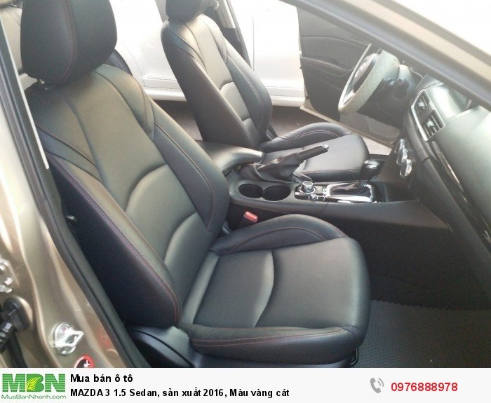 MAZDA 3 1.5 Sedan, sản xuất 2016, Màu vàng cát