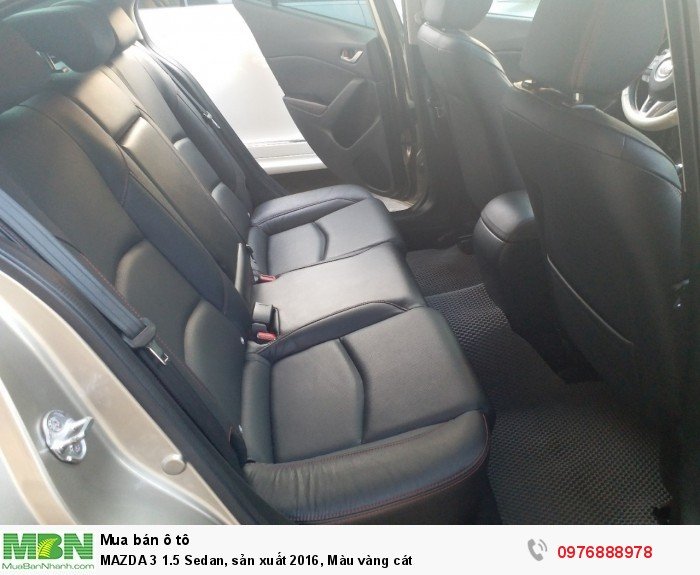 MAZDA 3 1.5 Sedan, sản xuất 2016, Màu vàng cát