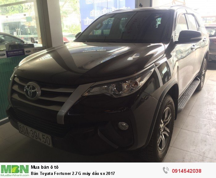 Bán Toyata Fortuner 2.7G máy dầu sx 2017