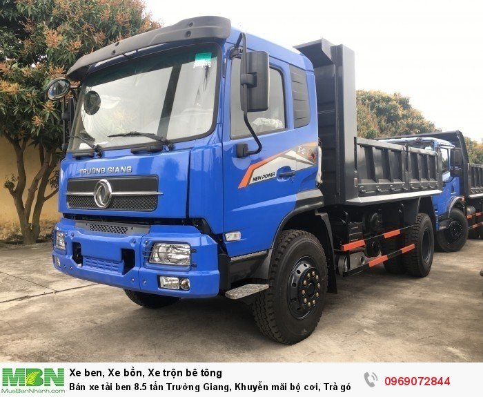 Bán xe tải ben 8.5 tấn Trường Giang, Khuyễn mãi bộ cơi, Trả góp 177tr, Giao xe ngay