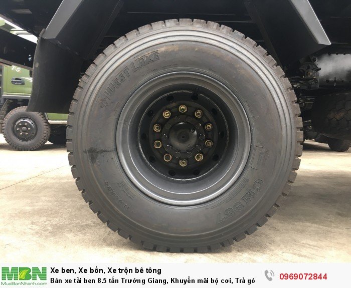 Bán xe tải ben 8.5 tấn Trường Giang, Khuyễn mãi bộ cơi, Trả góp 177tr, Giao xe ngay