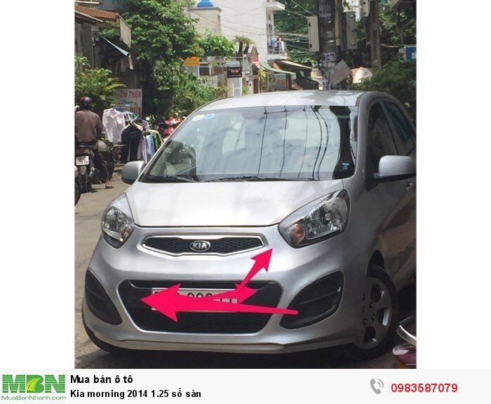 Kia morning 2014 1.25 số sàn
