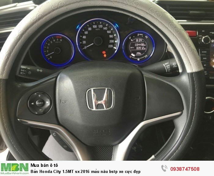 Bán Honda City 1.5MT sx 2016 màu nâu bstp xe cực đẹp
