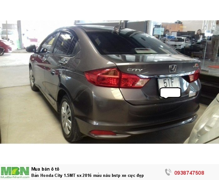 Bán Honda City 1.5MT sx 2016 màu nâu bstp xe cực đẹp
