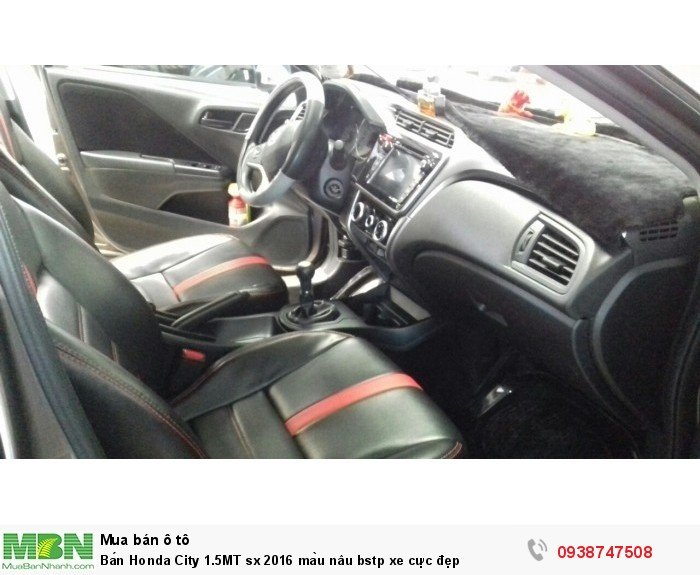 Bán Honda City 1.5MT sx 2016 màu nâu bstp xe cực đẹp
