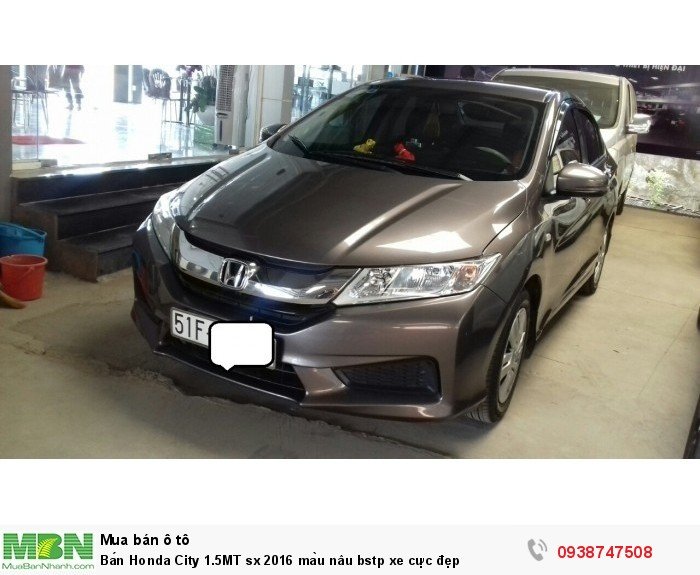 Bán Honda City 1.5MT sx 2016 màu nâu bstp xe cực đẹp