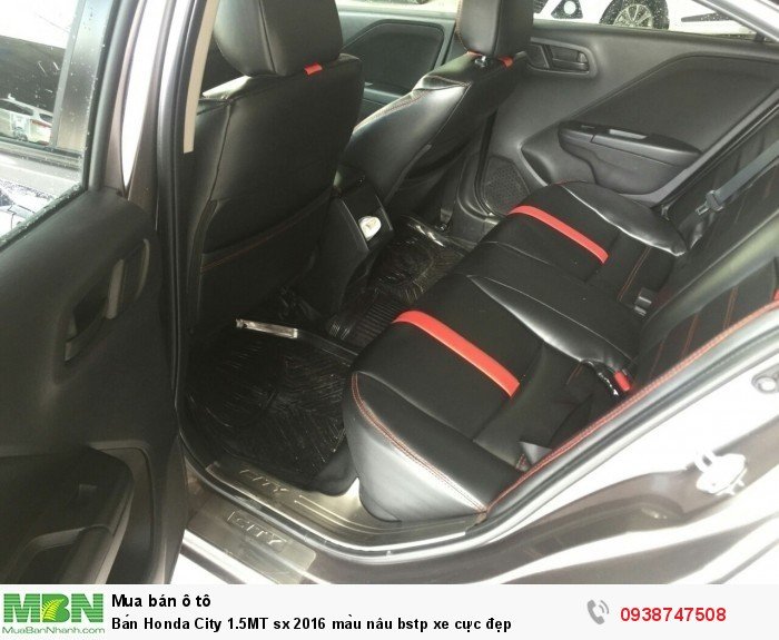 Bán Honda City 1.5MT sx 2016 màu nâu bstp xe cực đẹp