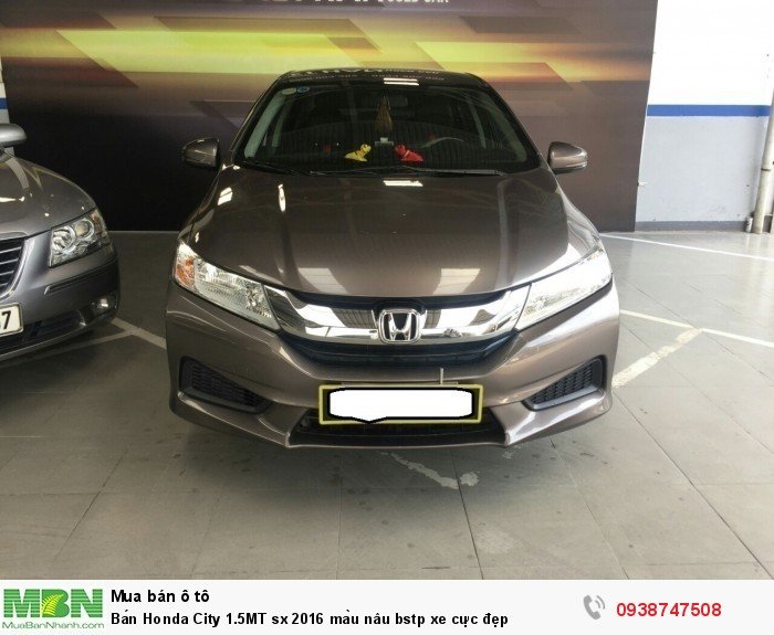 Bán Honda City 1.5MT sx 2016 màu nâu bstp xe cực đẹp