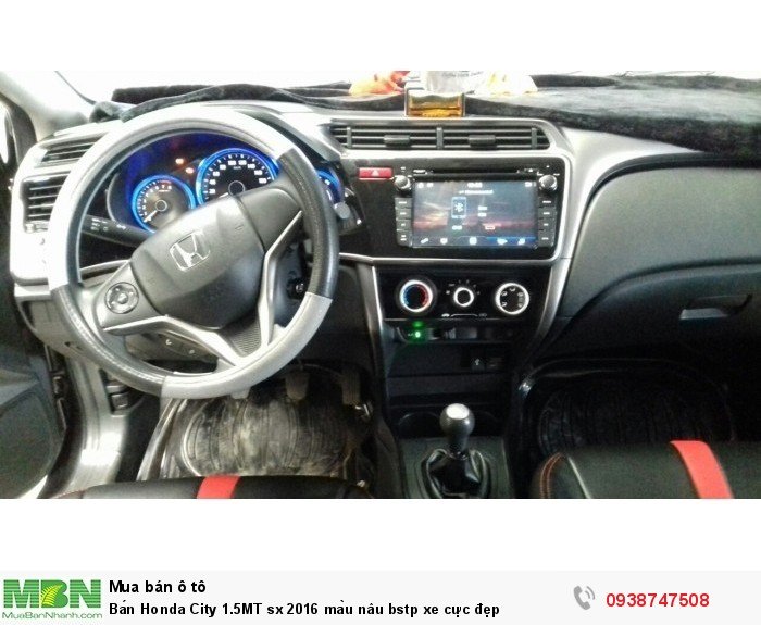 Bán Honda City 1.5MT sx 2016 màu nâu bstp xe cực đẹp