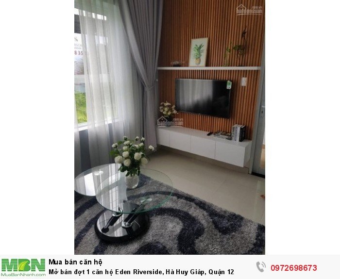 Mở bán đợt 1 căn hộ Eden Riverside, Hà Huy Giáp, Quận 12