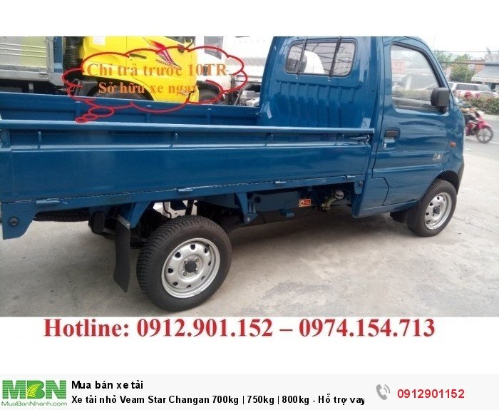 Xe tải nhỏ Veam Star Changan 700kg | 750kg | 800kg - Hỗ trợ vay vốn 90%