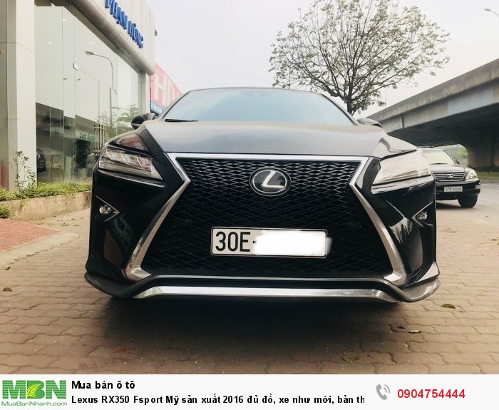 Lexus RX350 Fsport Mỹ sản xuất 2016 đủ đồ, xe như mới, bản thể thao đẳng cấp