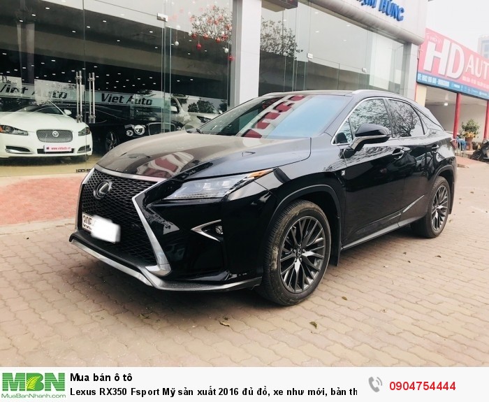 Lexus RX350 Fsport Mỹ sản xuất 2016 đủ đồ, xe như mới, bản thể thao đẳng cấp