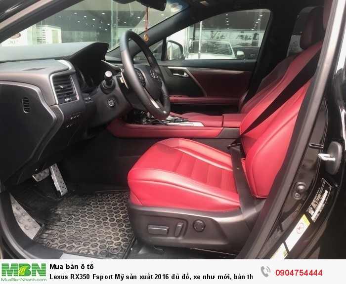Lexus RX350 Fsport Mỹ sản xuất 2016 đủ đồ, xe như mới, bản thể thao đẳng cấp
