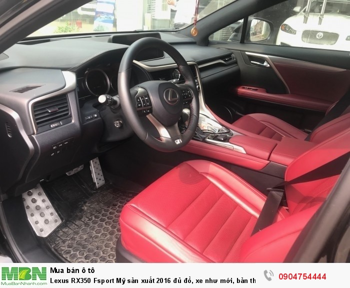 Lexus RX350 Fsport Mỹ sản xuất 2016 đủ đồ, xe như mới, bản thể thao đẳng cấp