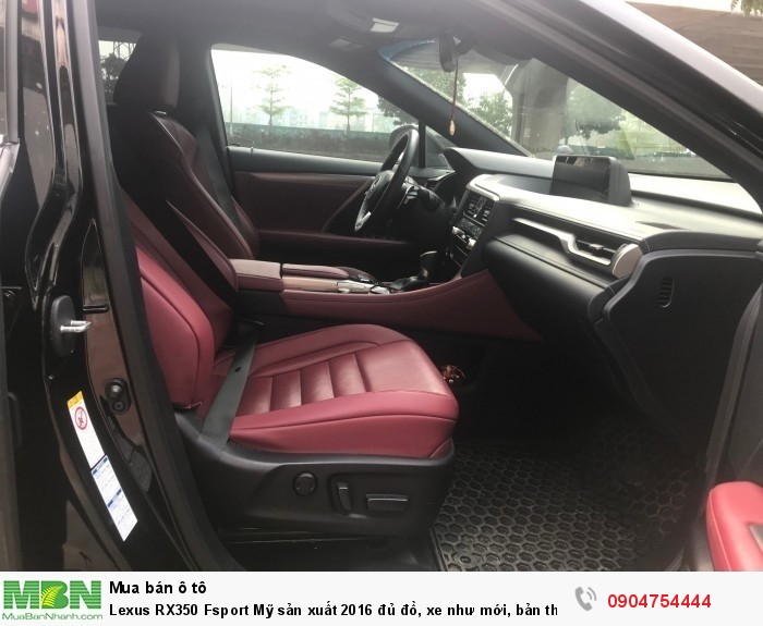 Lexus RX350 Fsport Mỹ sản xuất 2016 đủ đồ, xe như mới, bản thể thao đẳng cấp