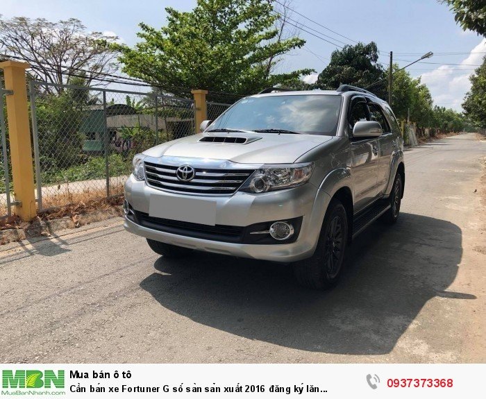 Cần bán xe Fortuner G số sàn sản xuất 2016 đăng ký lăn bánh 2017 màu bạc