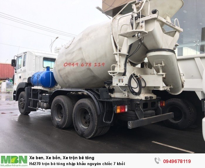 Hd270 trộn bê tông nhập khẩu nguyên chiếc 7 khối