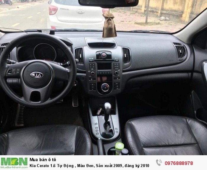 Kia Cerato 1.6 Tự Động , Màu Đen, Sản xuất 2009, đăng ký 2010