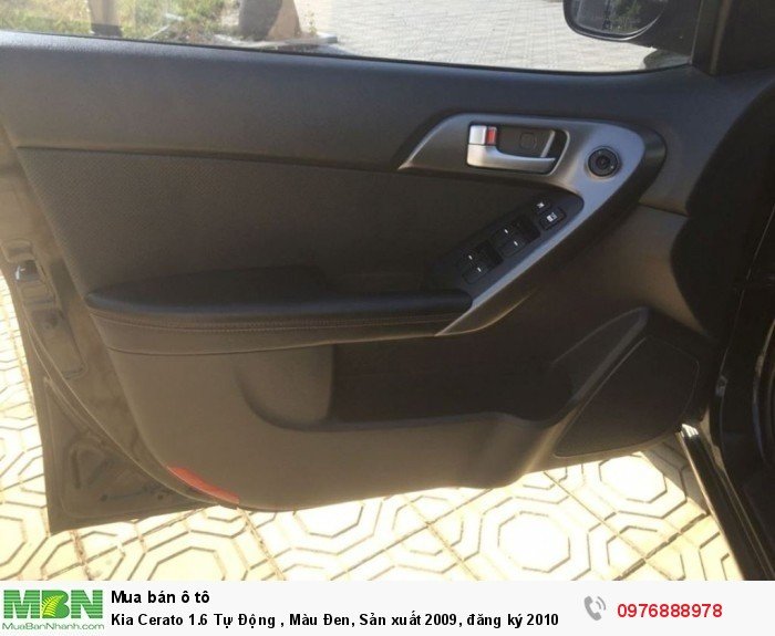 Kia Cerato 1.6 Tự Động , Màu Đen, Sản xuất 2009, đăng ký 2010