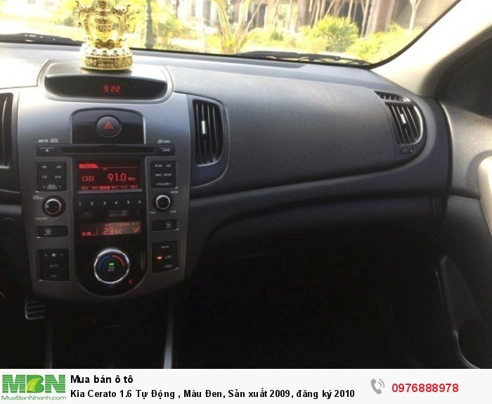 Kia Cerato 1.6 Tự Động , Màu Đen, Sản xuất 2009, đăng ký 2010