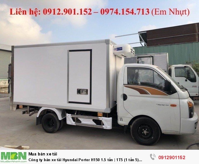 Công ty bán xe tải Hyundai Porter H150 1.5 tấn | 1T5 (1 tấn 5) Trả Góp Giá Rẻ