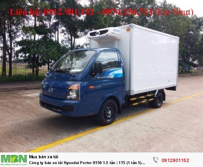 Công ty bán xe tải Hyundai Porter H150 1.5 tấn | 1T5 (1 tấn 5) Trả Góp Giá Rẻ