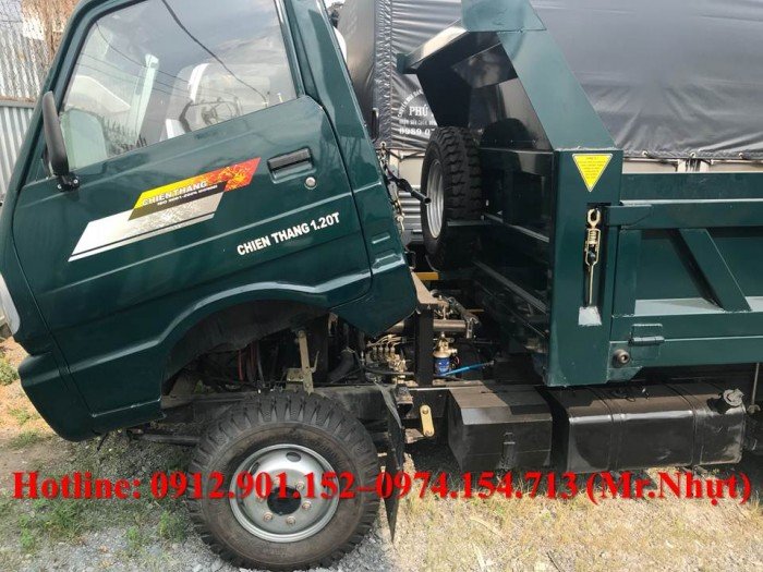 Xe ben 1t2 - Xe ben Chiến Thắng 1t2 - Xe Chiến Thắng 1.2 tấn - Xe ben tự đổ 1t2