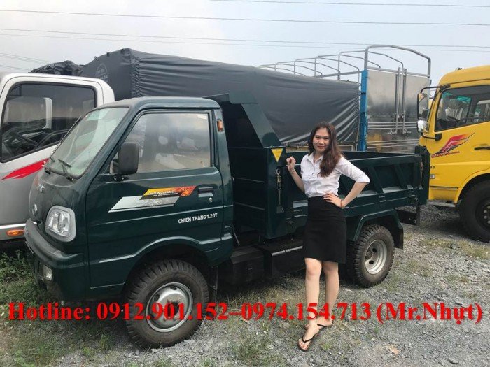 Xe ben 1t2 - Xe ben Chiến Thắng 1t2 - Xe Chiến Thắng 1.2 tấn - Xe ben tự đổ 1t2