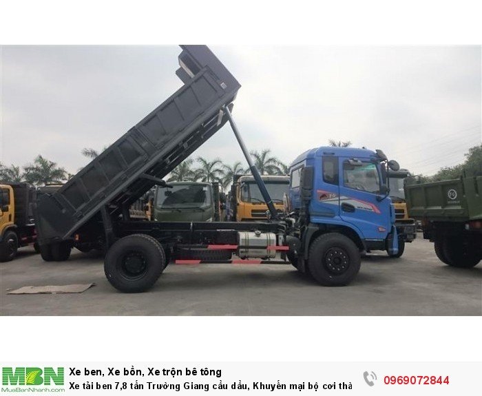 Xe tải ben 7,8 tấn Trường Giang cầu dầu, Khuyến mại bộ cơi thành, Trả góp chỉ từ 205 triệu, Giao xe ngay