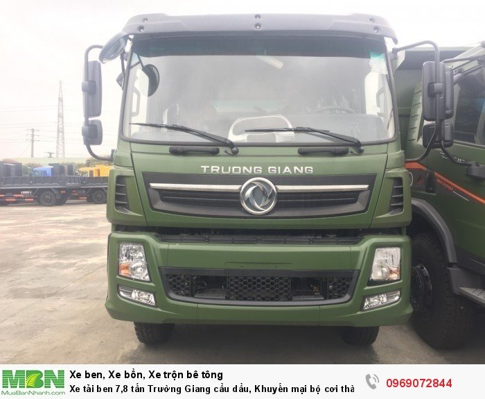 Xe tải ben 7,8 tấn Trường Giang cầu dầu, Khuyến mại bộ cơi thành, Trả góp chỉ từ 205 triệu, Giao xe ngay