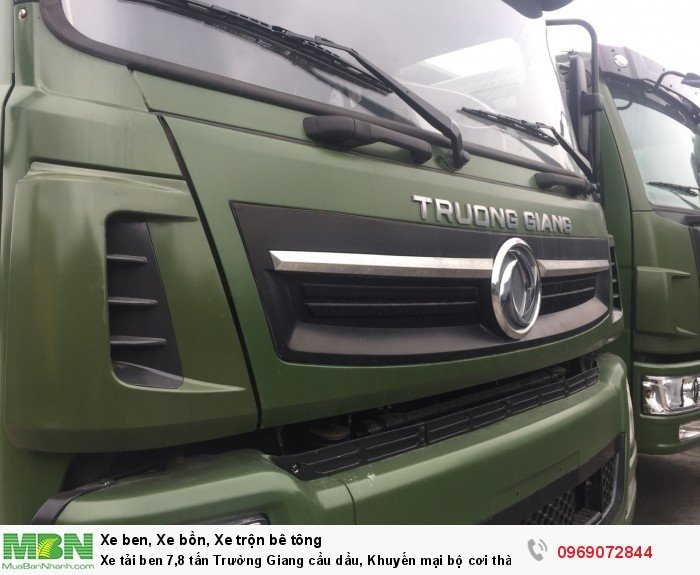 Xe tải ben 7,8 tấn Trường Giang cầu dầu, Khuyến mại bộ cơi thành, Trả góp chỉ từ 205 triệu, Giao xe ngay